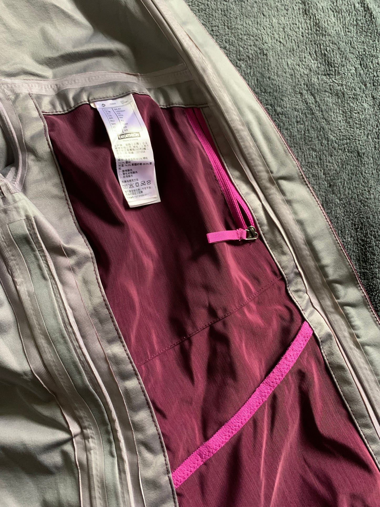 Veste quechua imperméable. Taille XS. Pour femmes