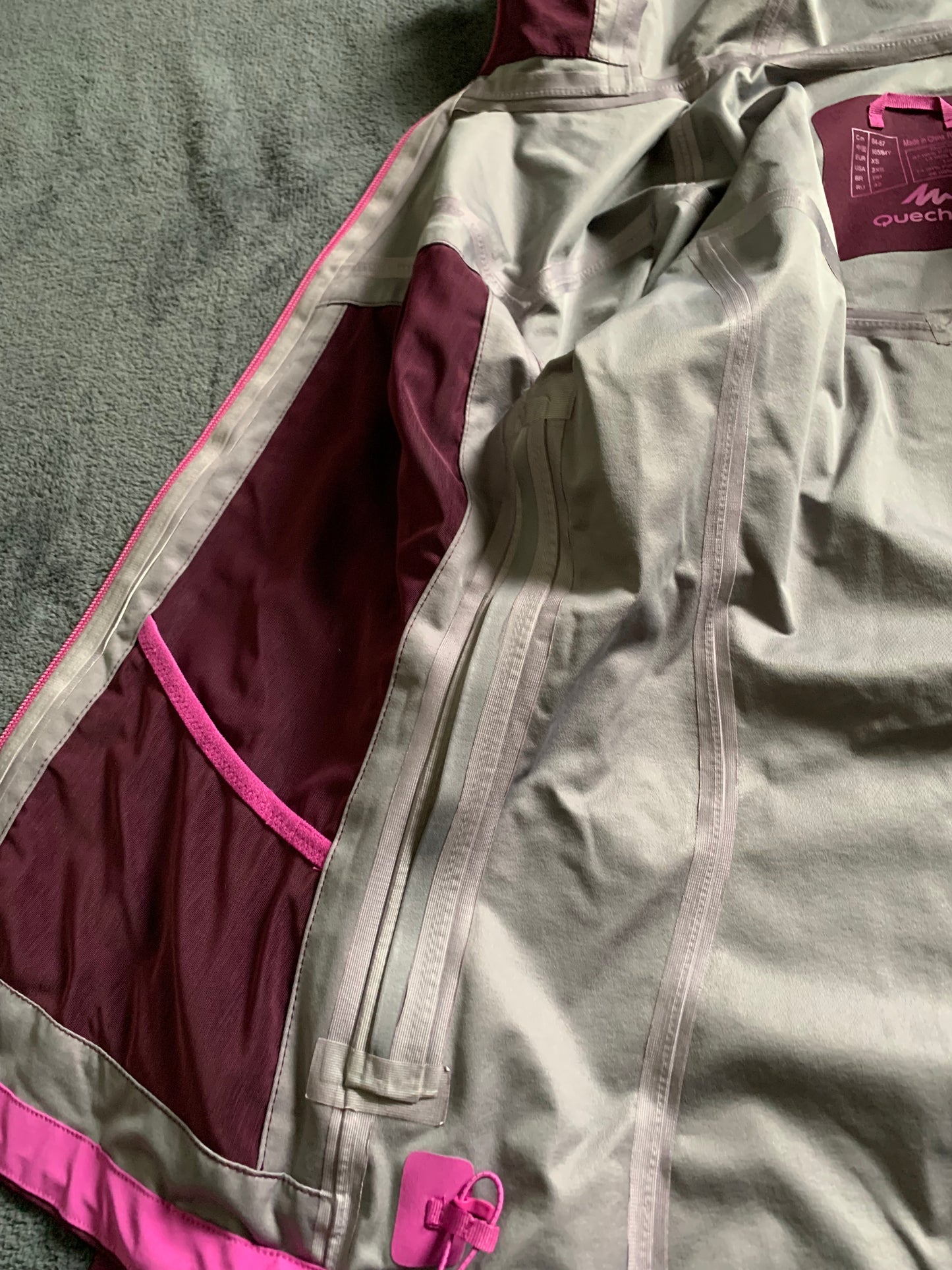 Veste quechua imperméable. Taille XS. Pour femmes