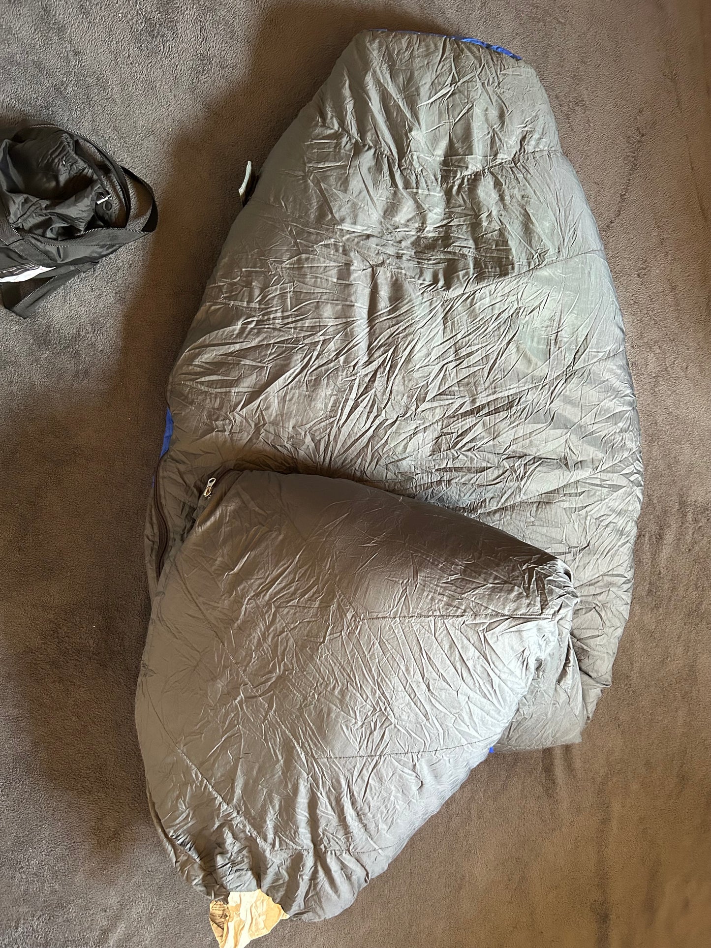 Sac de couchage quechua d’occasion bionnassay en plumes -6 degrés. Taille L