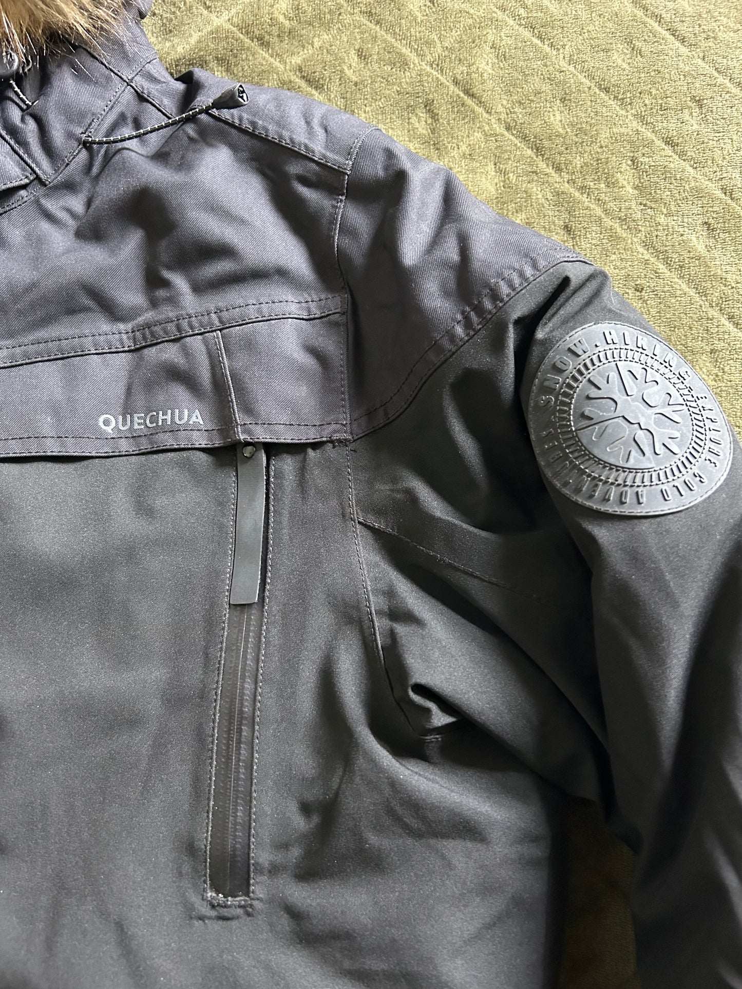 Parka quechua grand froid d’occasion pour hommes. Taille S