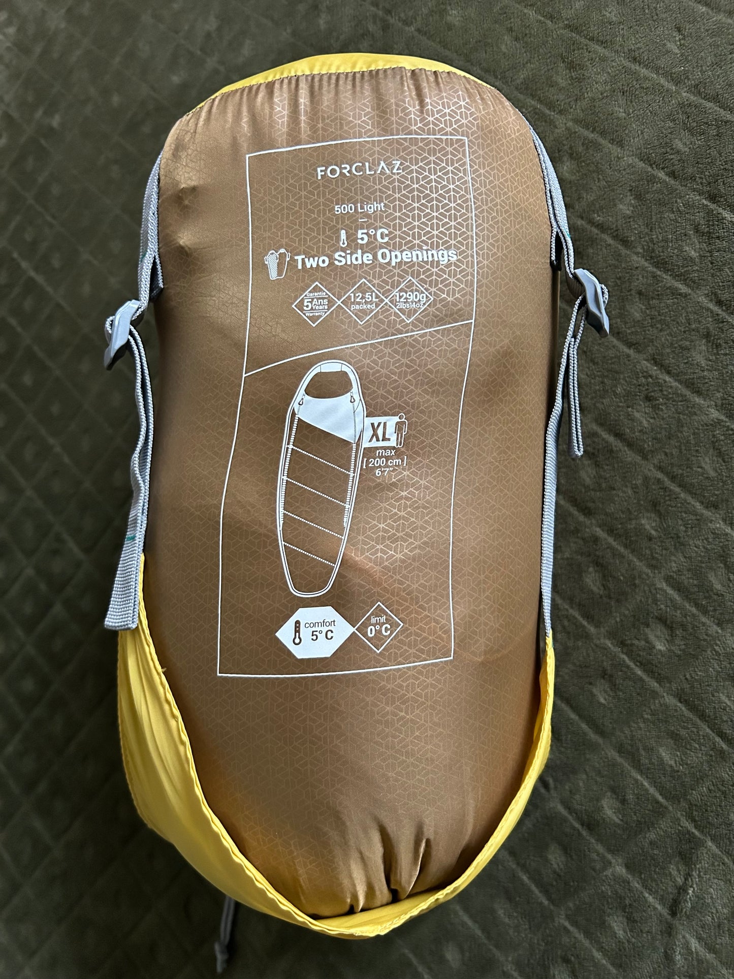 Sac de couchage forclaz 5 degrés light d’occasion. Taille XL