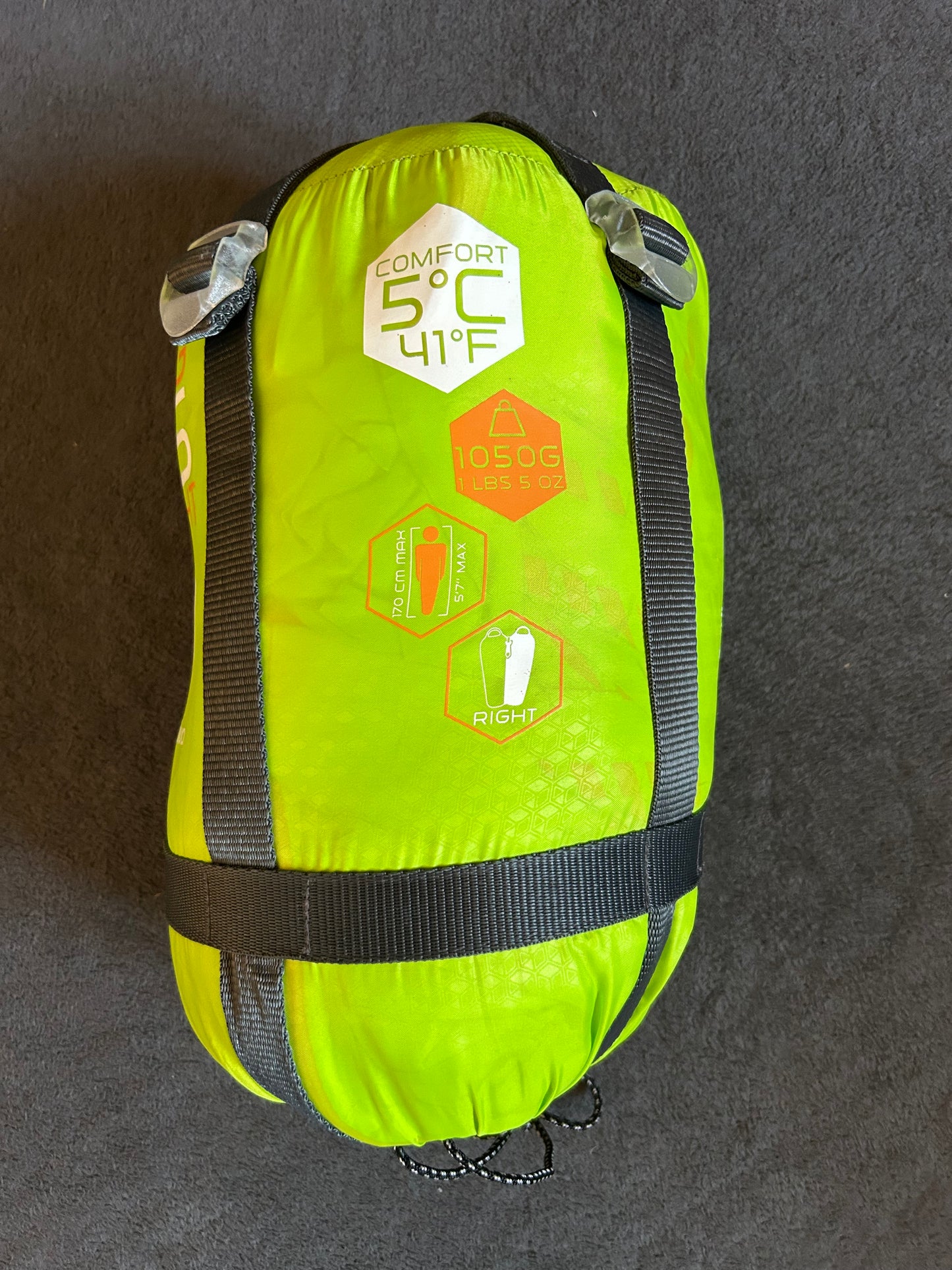 Sac de couchage forclaz d’occasion 5 degrés light. Taille M