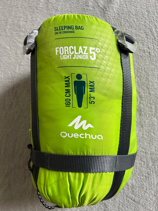 Sac de couchage quechua d’occasion 5 degrés. Taille 160 cm