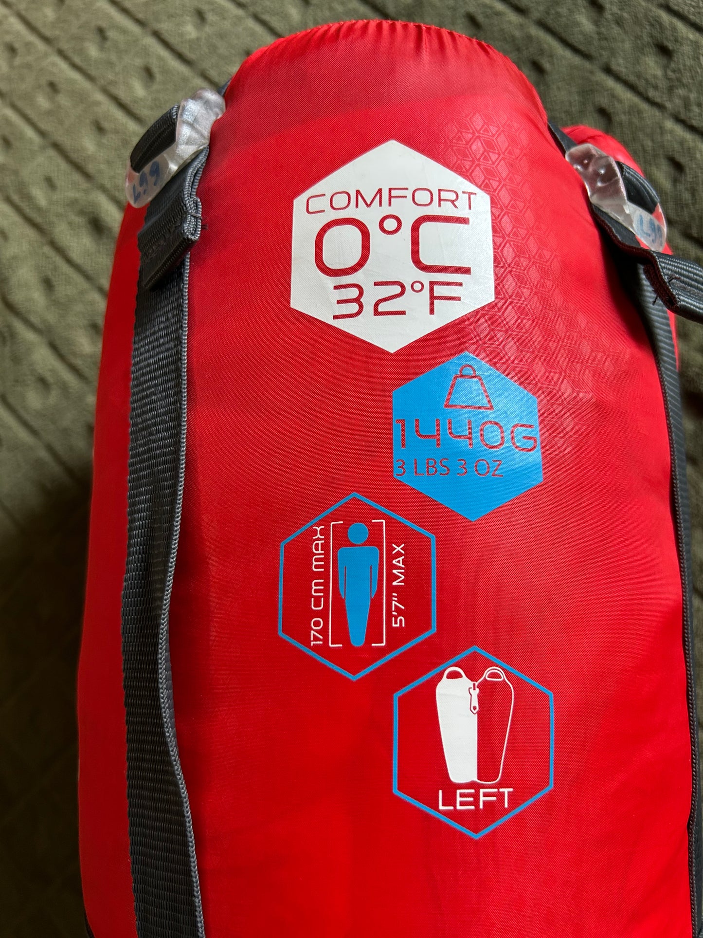 Sac de couchage quechua 0 degrés d’occasion. Taille M