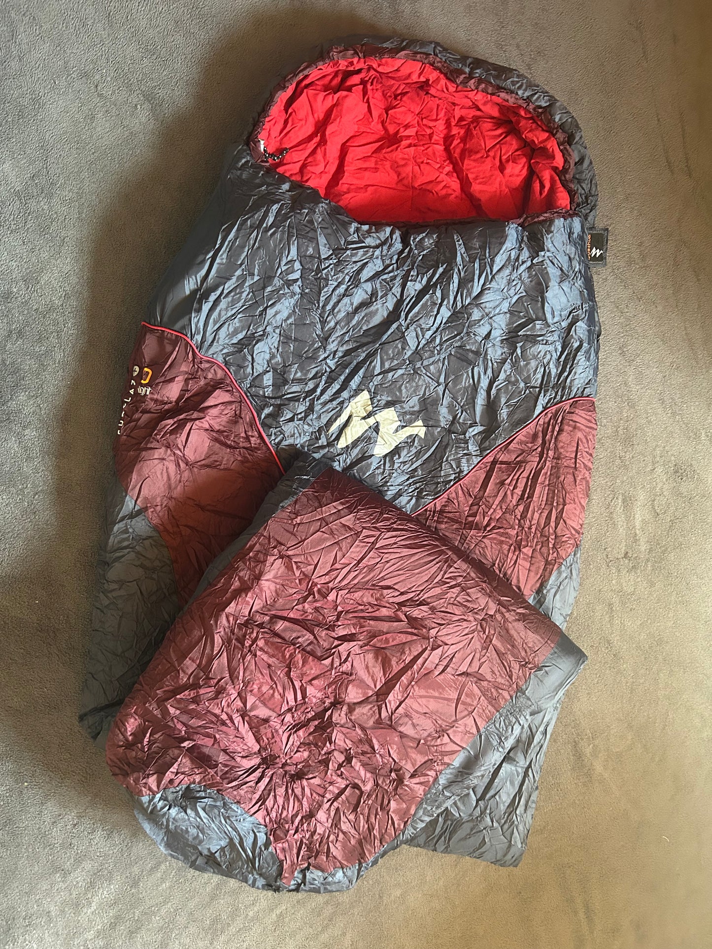 Sac de couchage forclaz d’occasion 0 degrés light. Taille L