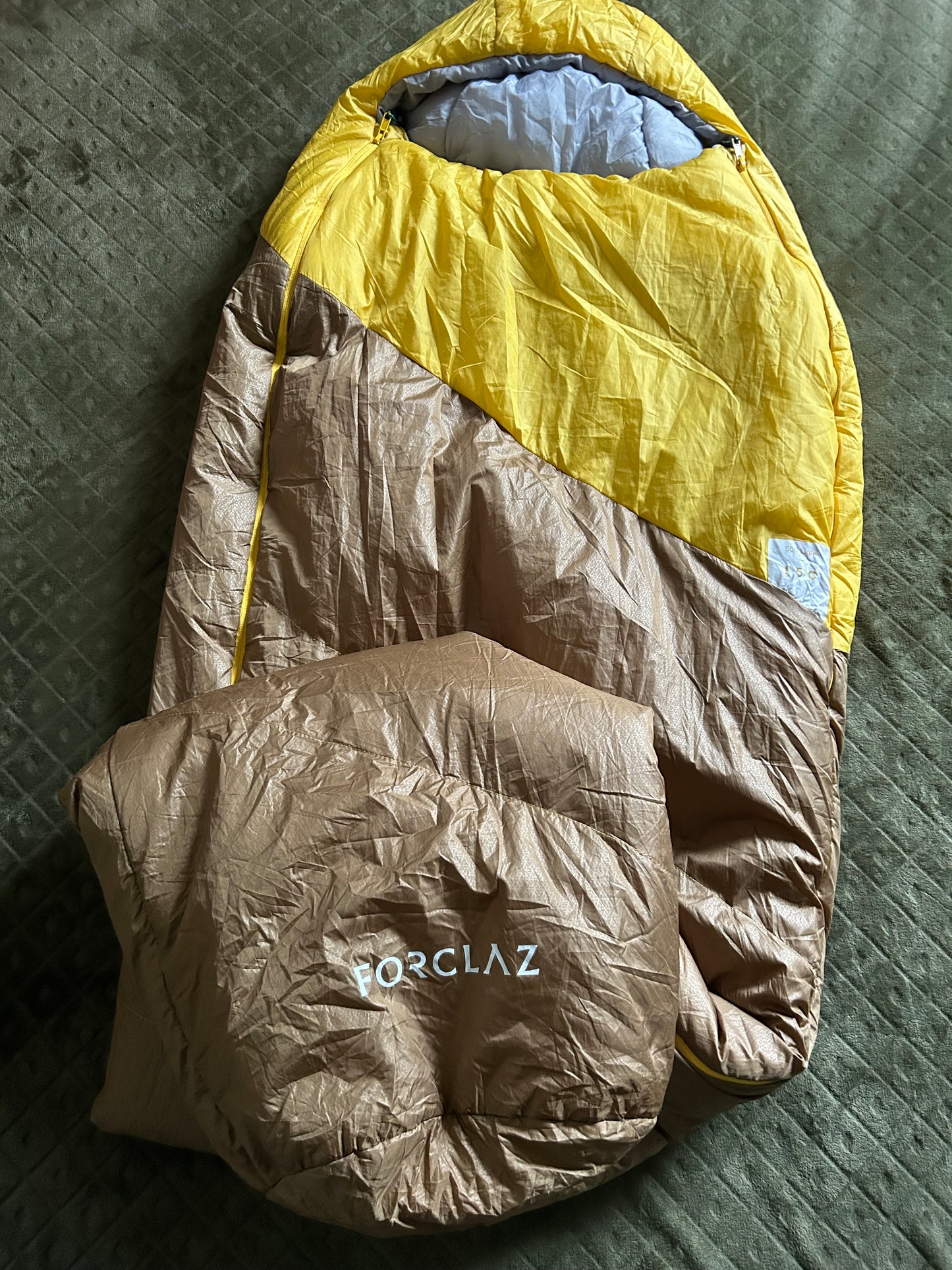 Sac de couchage forclaz 5 degrés light d’occasion. Taille XL