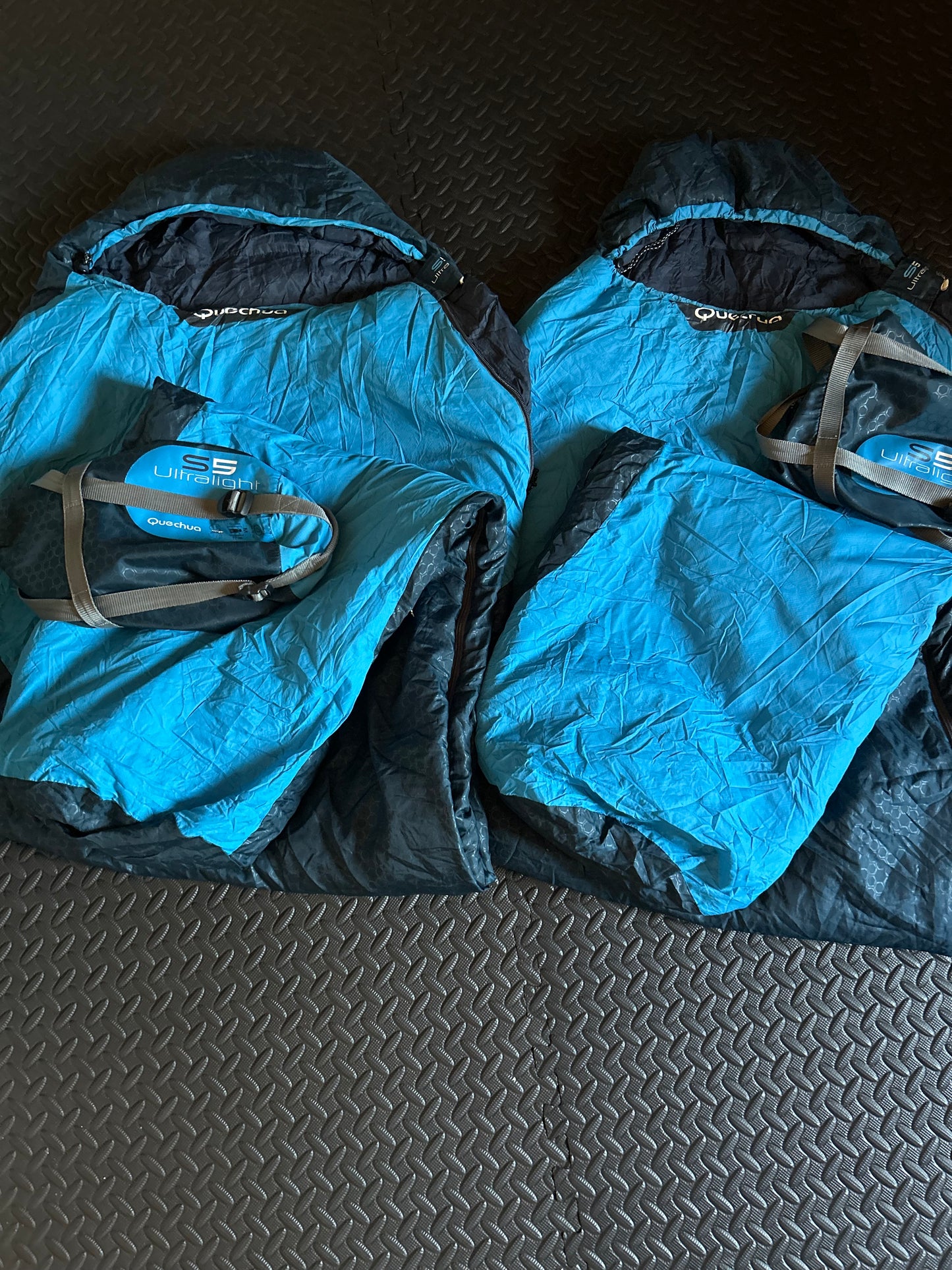Sac de couchage quechua d’occasion 5 degrés ultralight. Taille M