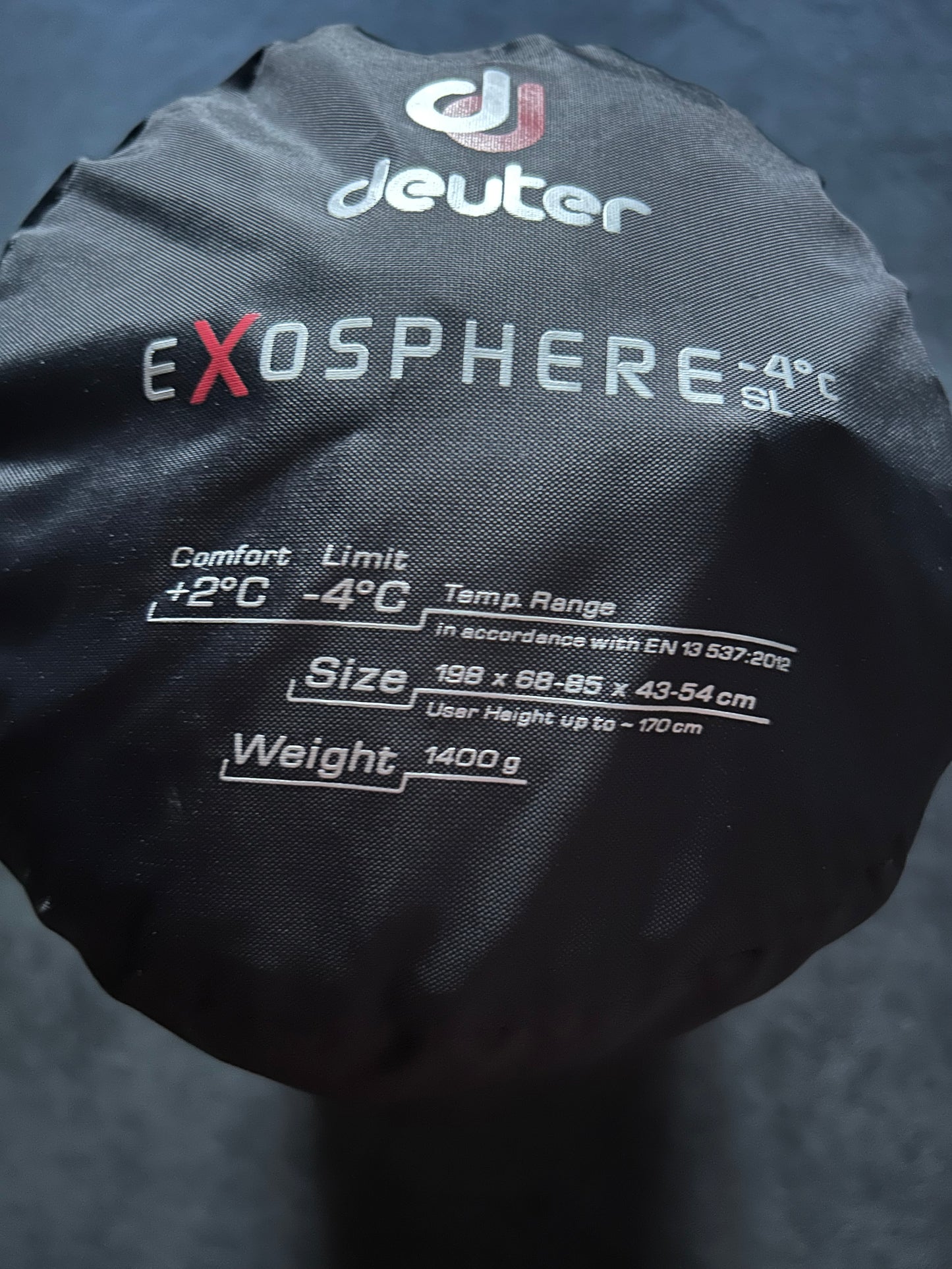 Sac de couchage Deuter Exosphere -4 degrés d’occasion. Taille M