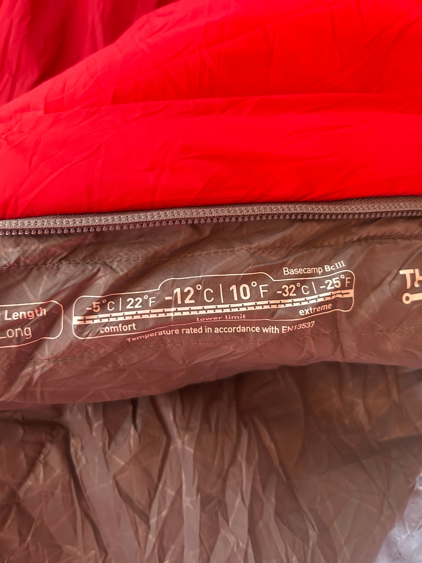 Sac de couchage Sea to summit d’occasion Basecamp BC 3. Taille Long.