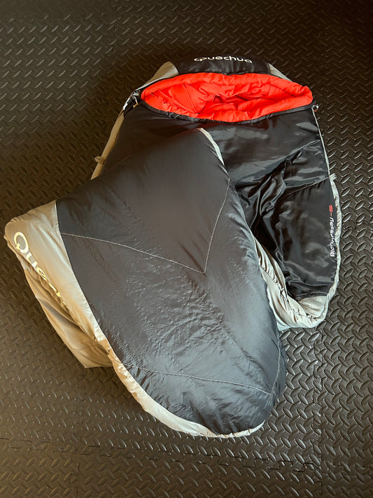 Sac de couchage quechua d’occasion -5 degres bionnassay. Taille L.