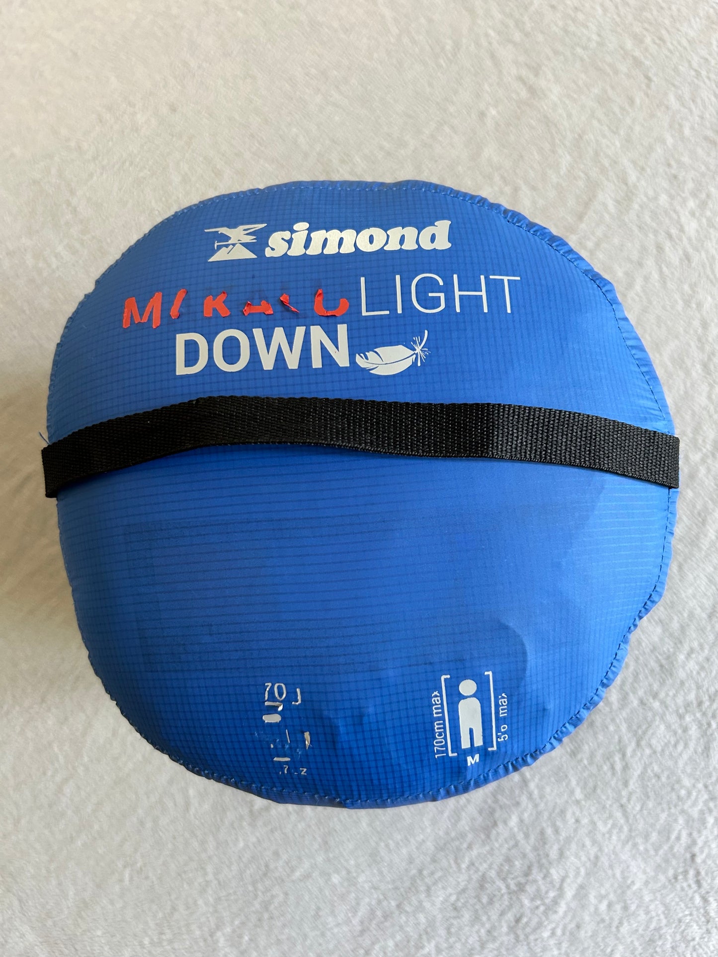 Location sac de couchage Simond Makalu light en plumes. Taille M. ( 20 euros / week-end ).