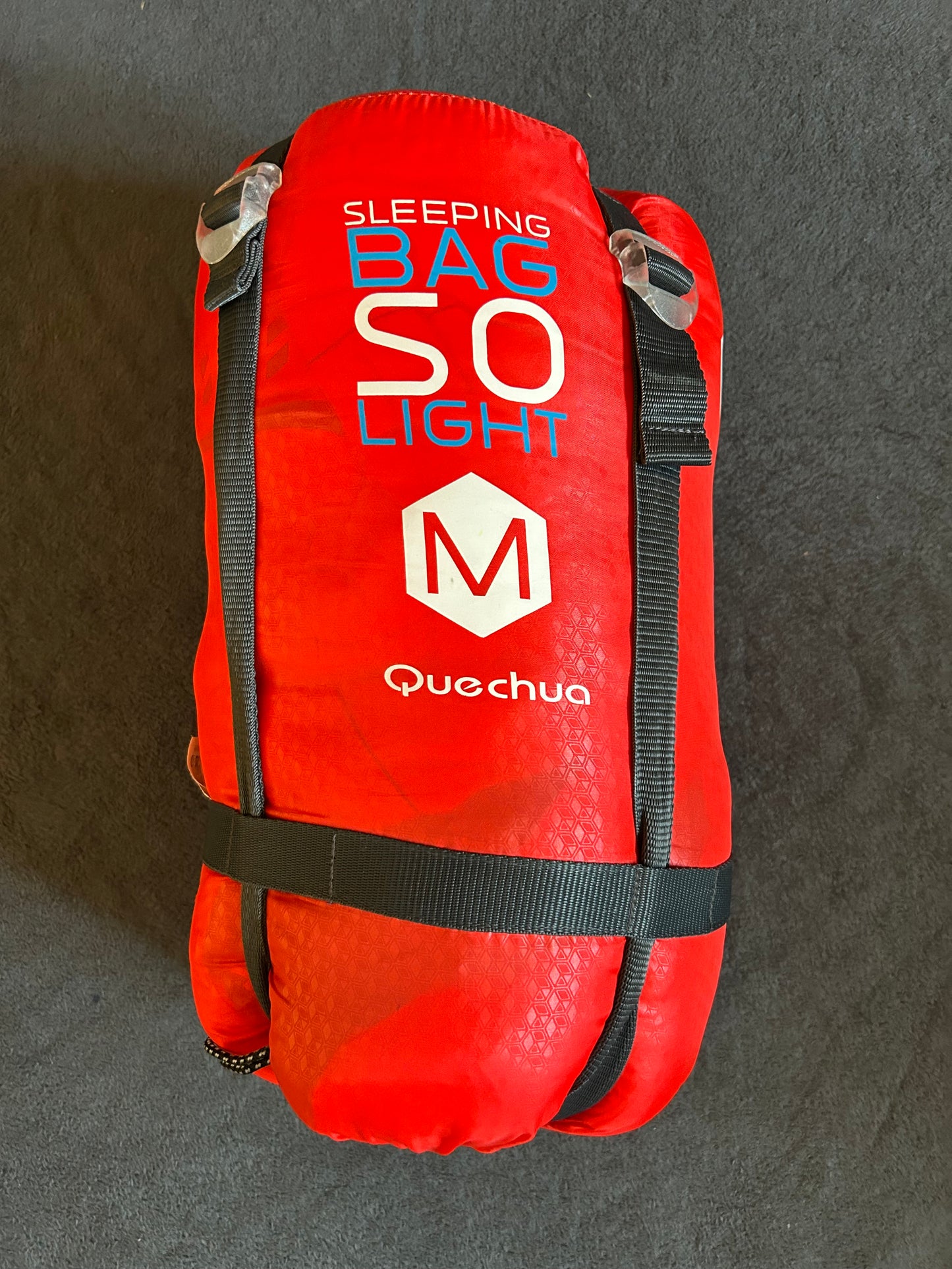 Sac de couchage quechua d’occasion 0 degrés light. Taille M