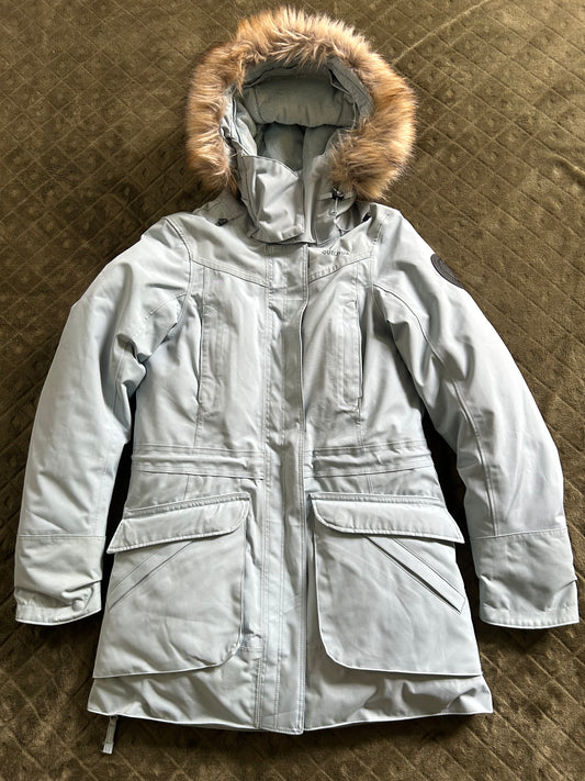 Parka quechua grand froid d’occasion pour femmes. Taille XS