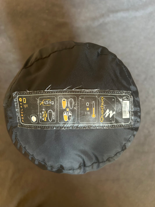 Sac de couchage forclaz d’occasion 0 degrés light. Taille L