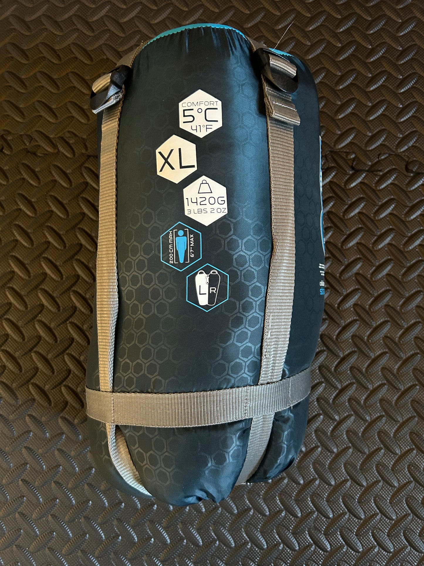 Sac de couchage quechua d’occasion 5 degrés ultralight. Taille XL