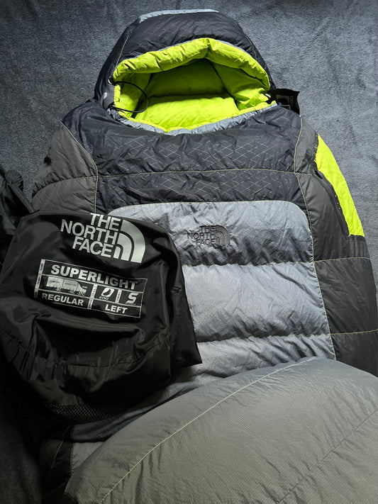 Sac de couchage the North face en plumes d’occasion. Taille M