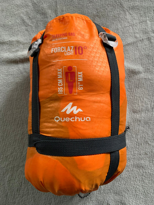 Sac de couchage quechua light d’occasion. 10 degrés. Taille L