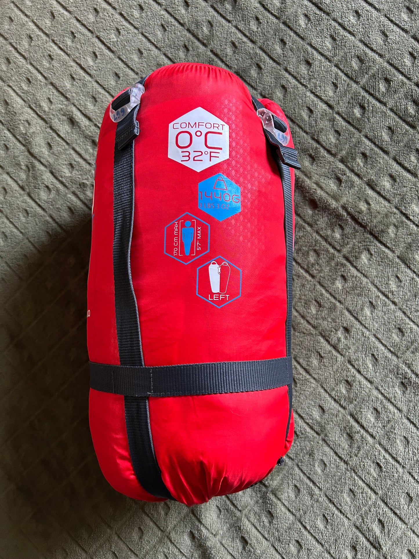 Sac de couchage quechua 0 degrés d’occasion. Taille M