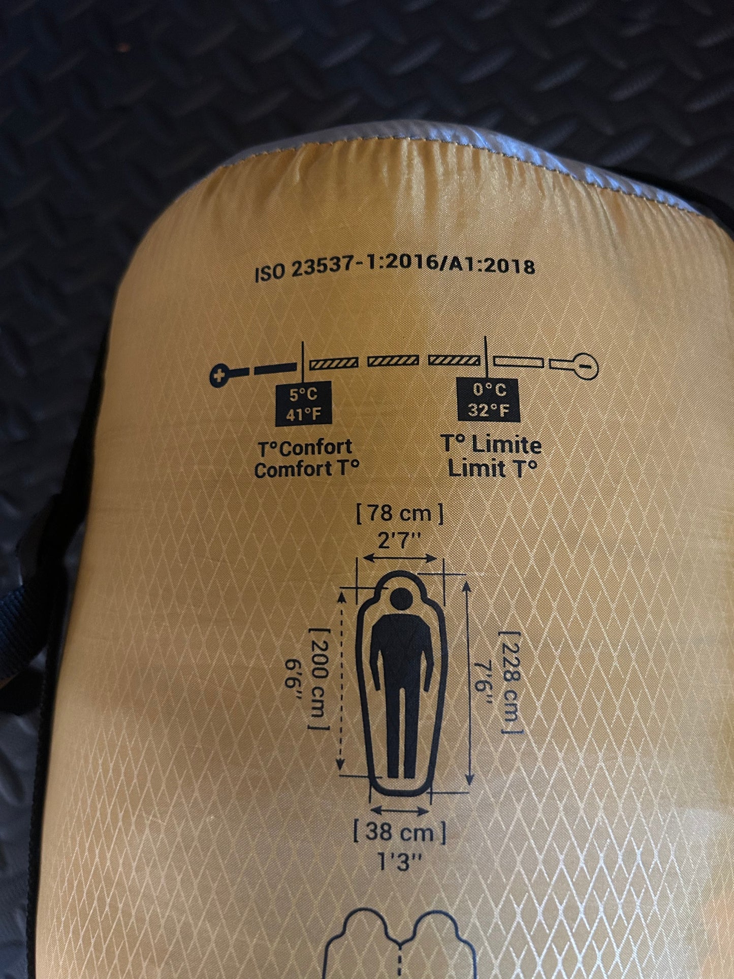 Sac de couchage forclaz 5 degrés trek 500 d’occasion. Taille XL