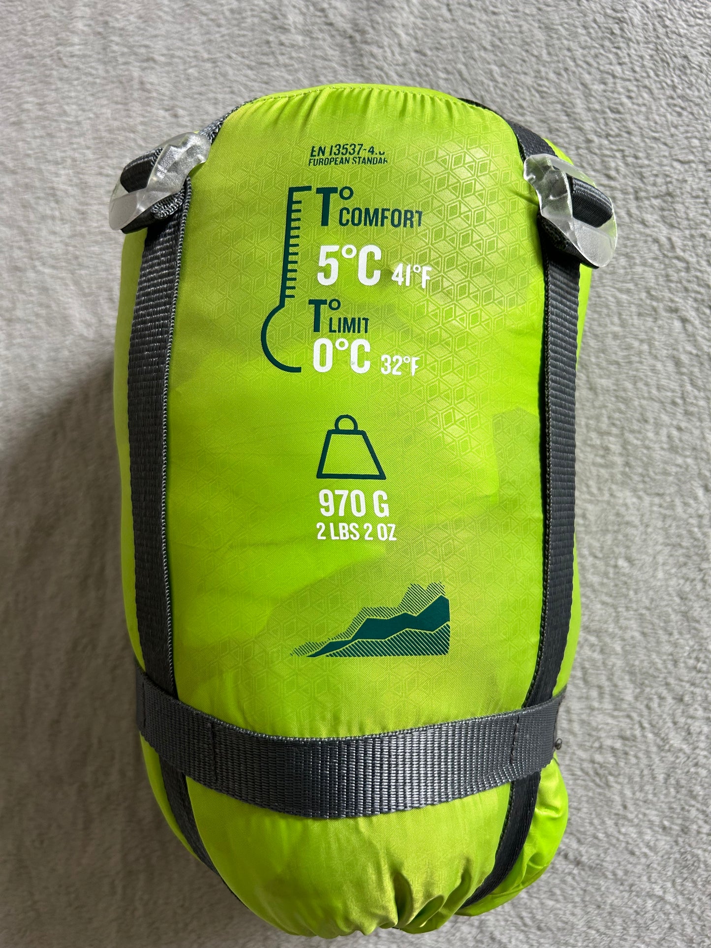 Sac de couchage quechua d’occasion 5 degrés. Taille 160 cm