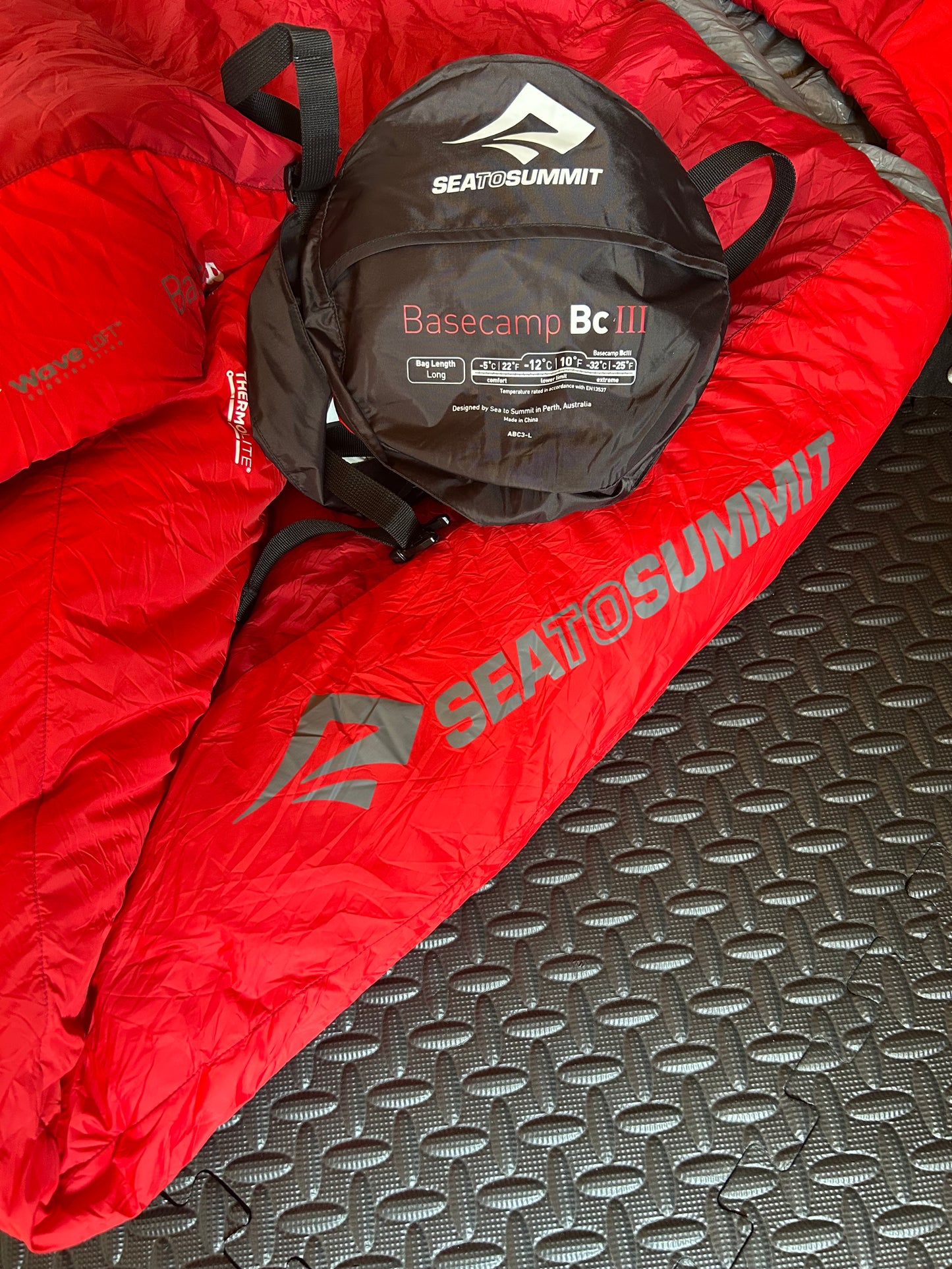 Sac de couchage Sea to summit d’occasion Basecamp BC 3. Taille Long.