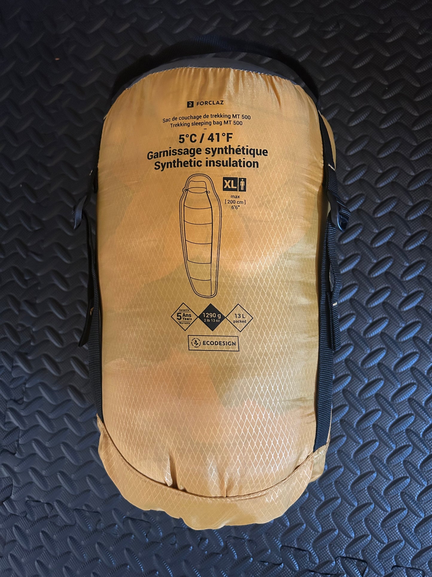 Sac de couchage forclaz 5 degrés trek 500 d’occasion. Taille XL