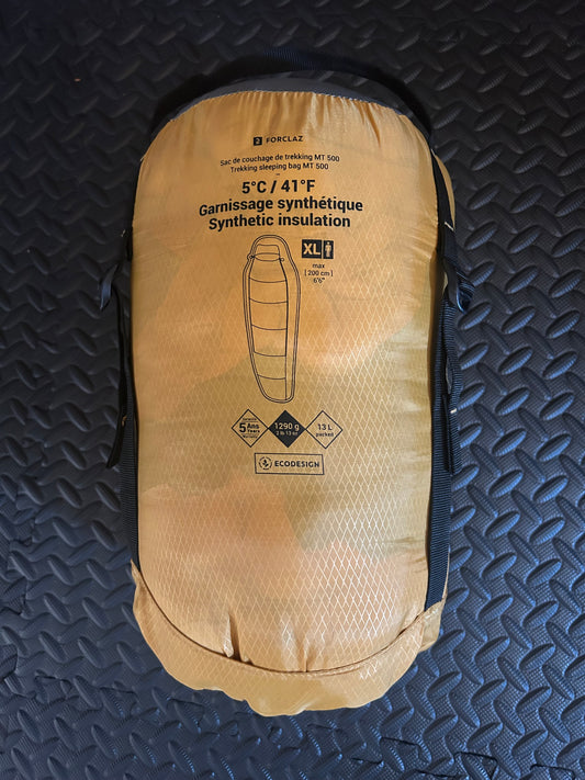 Sac de couchage forclaz 5 degrés trek 500 d’occasion. Taille XL