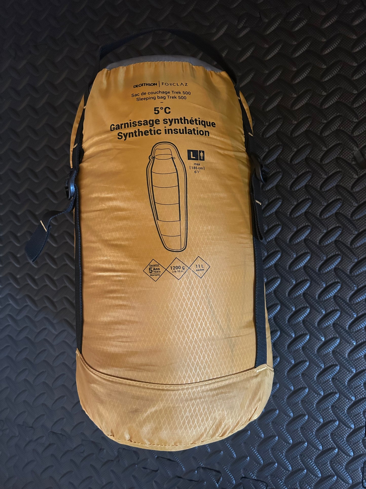 Sac de couchage forclaz 5 degrés trek 500 d’occasion. Taille L
