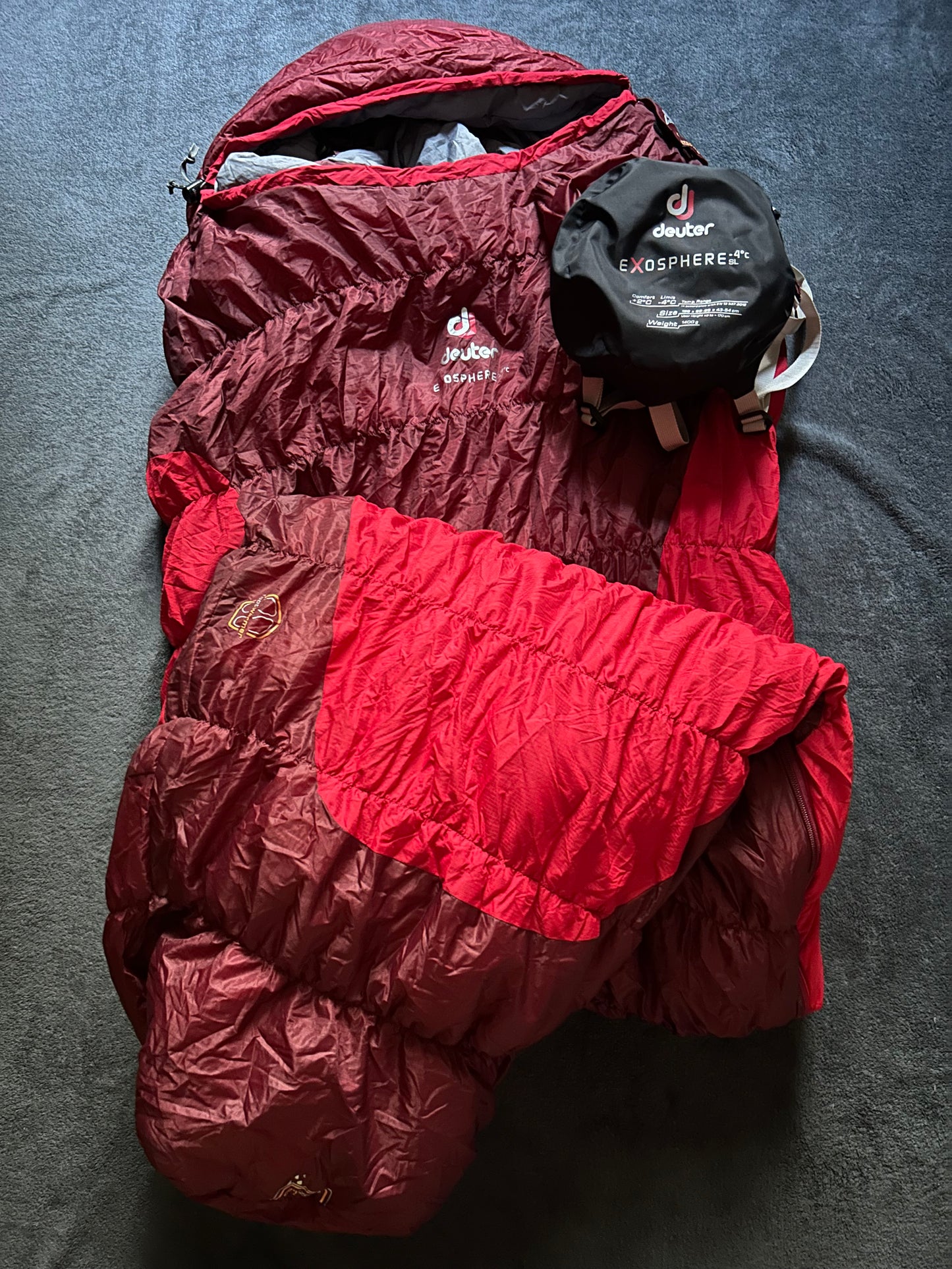 Sac de couchage Deuter Exosphere -4 degrés d’occasion. Taille M