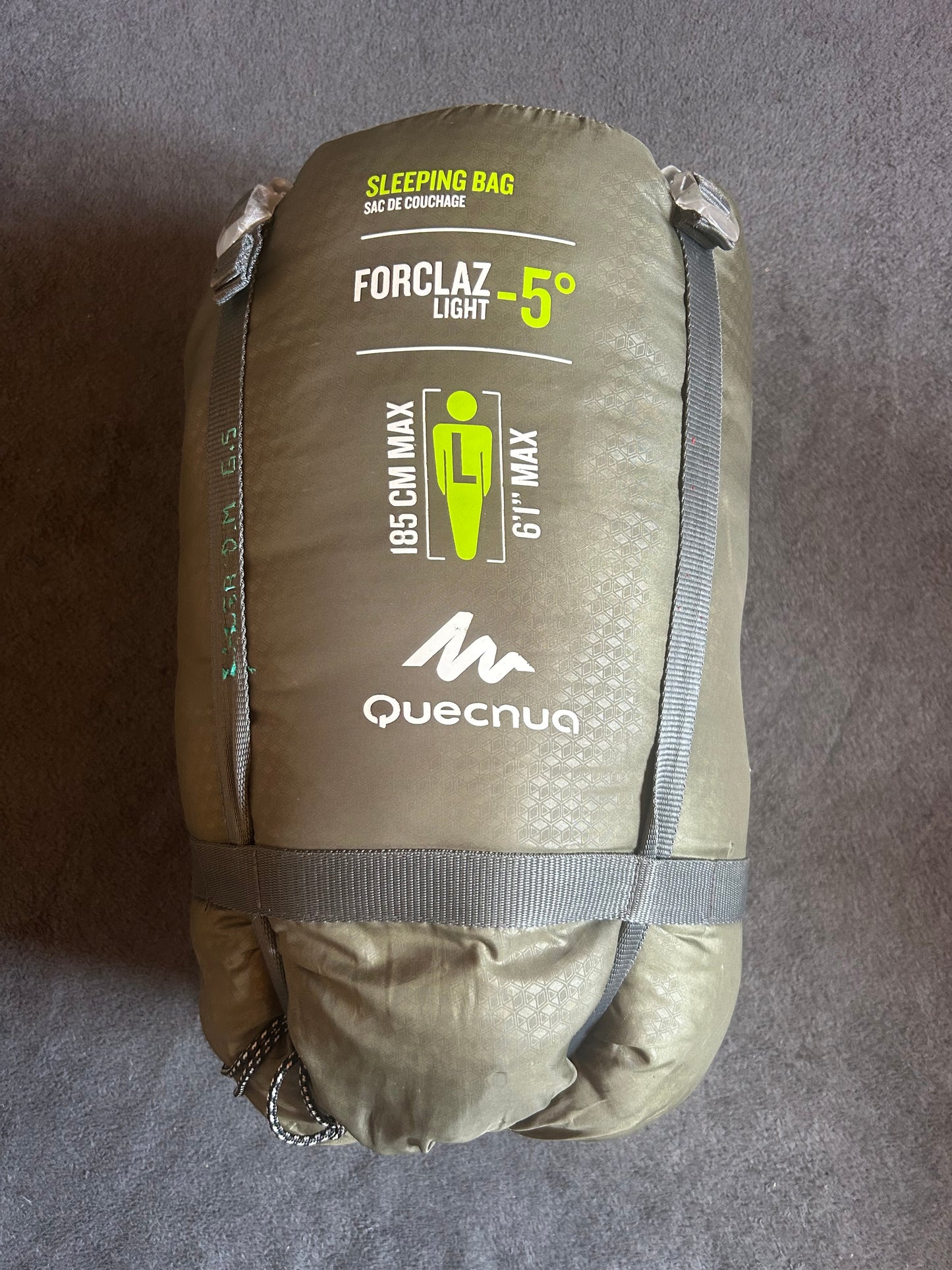 Sac de couchage forclaz d’occasion -5 degrés light. Taille L