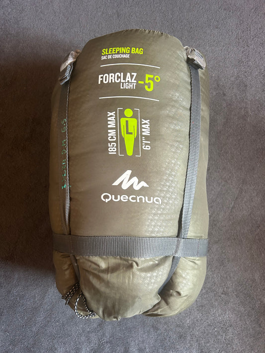 Sac de couchage forclaz d’occasion -5 degrés light. Taille L