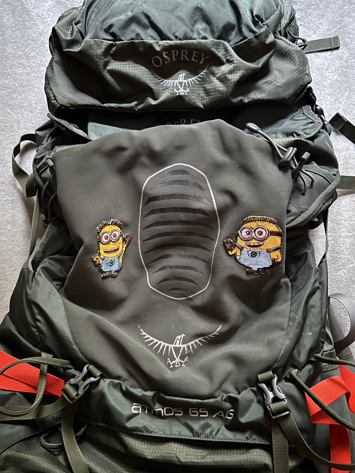 Location sac à dos Osprey Atmos 65 AG. Taille L. 15 euros / week-end et 20 euros / semaine.