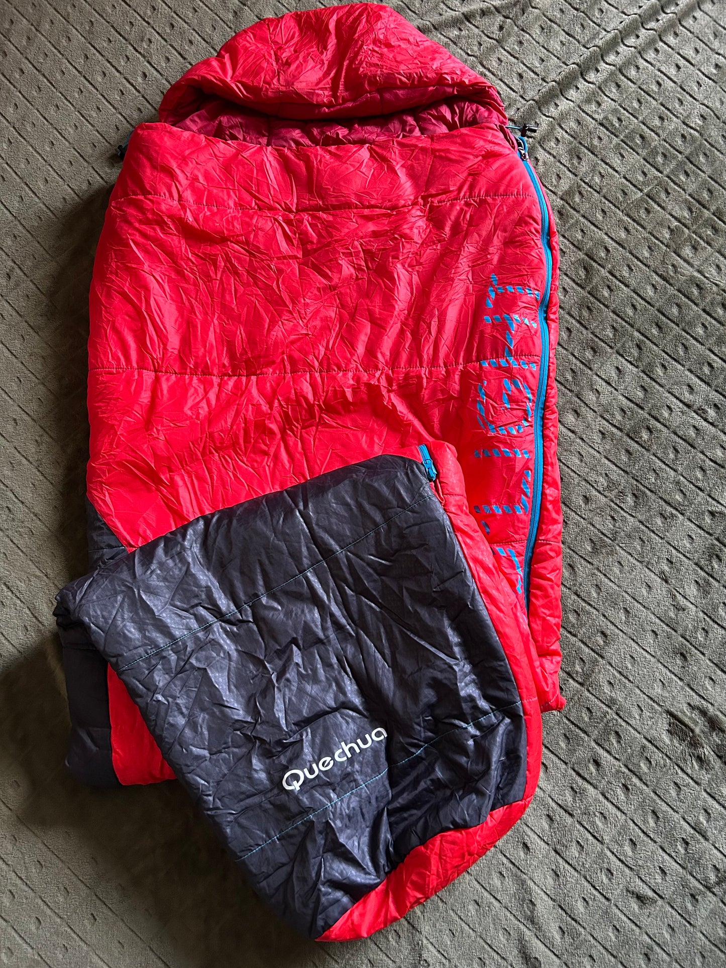 Sac de couchage quechua 0 degrés d’occasion. Taille M