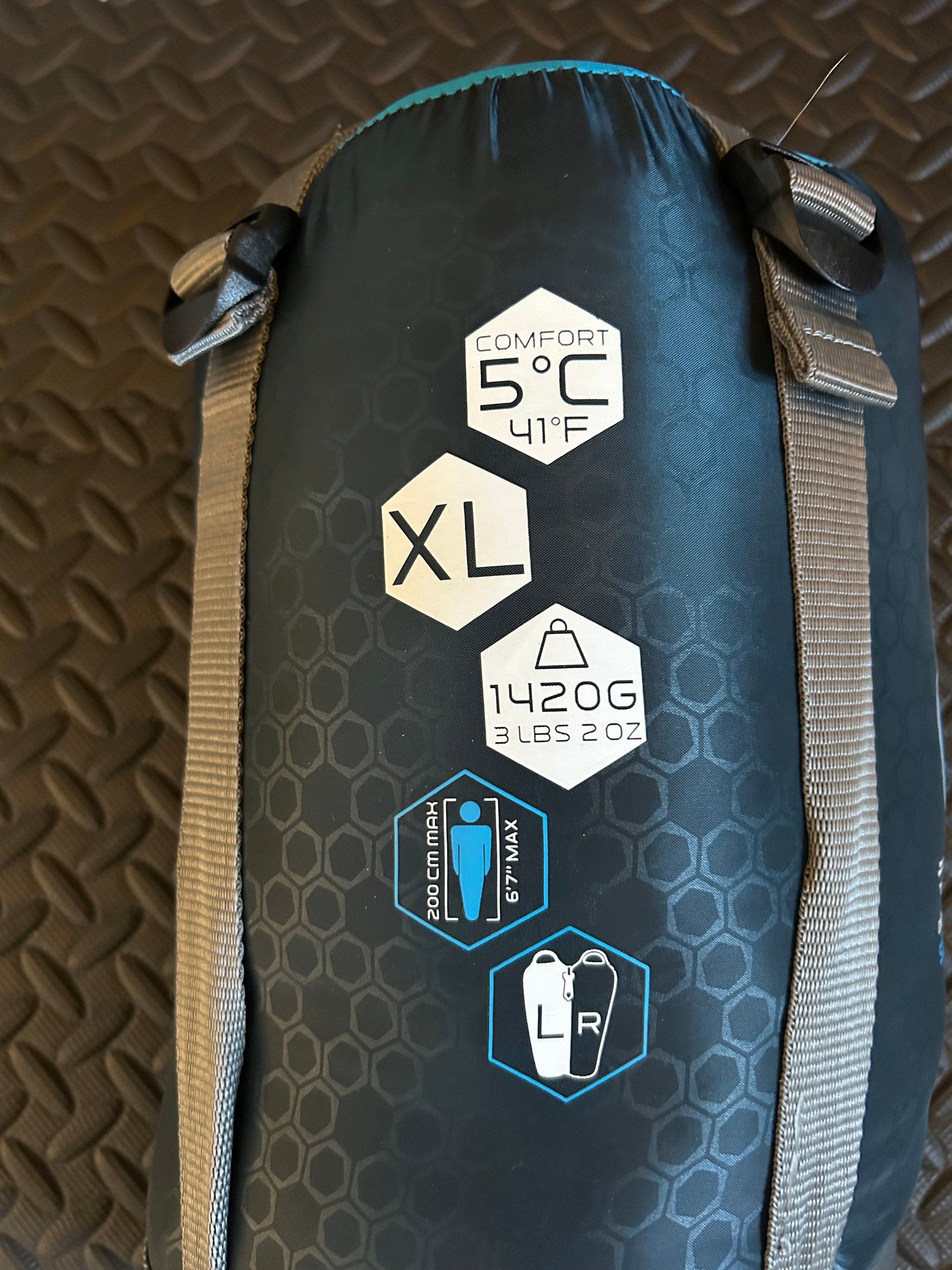 Sac de couchage quechua d’occasion 5 degrés ultralight. Taille XL