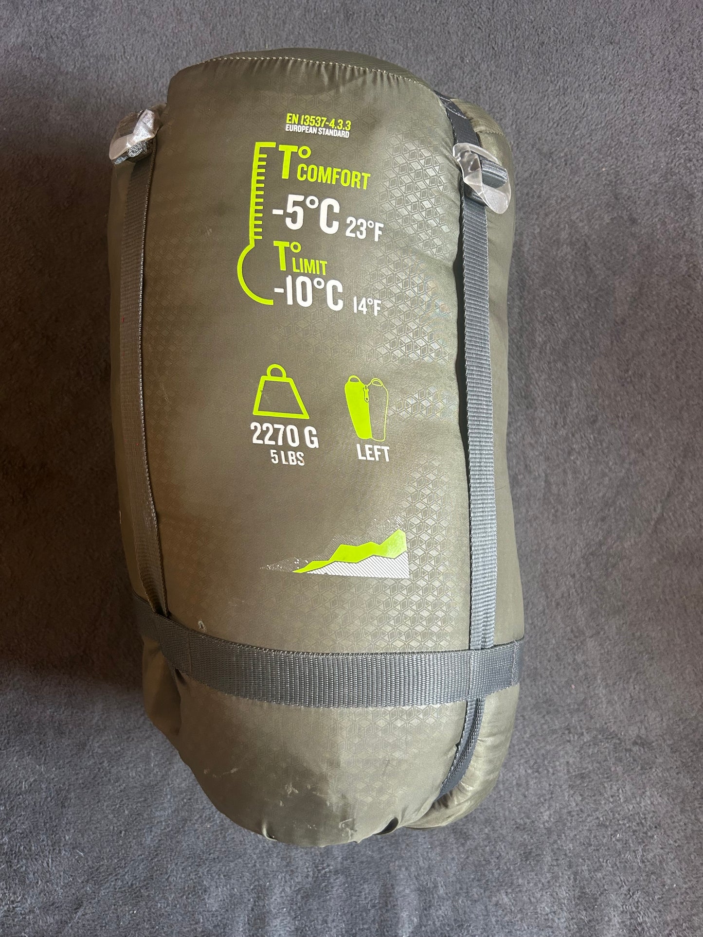 Sac de couchage forclaz d’occasion -5 degrés light. Taille L